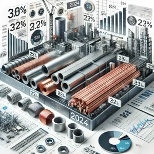 Prezzi al Consumo dei Metalli da Costruzione Maggio 2024