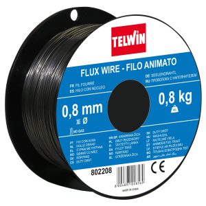 BOBINA UNIVERSALE FILO ANIMATO FLUX 0.8 MM 0.8 KG PER SALDATURA - TELWIN